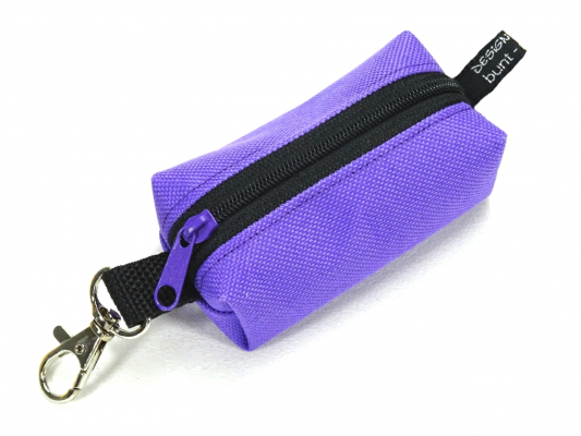 Schlüsselanhänger Minitasche FLIEDER lila, boxybag, handmade BuntMixxDESIGN